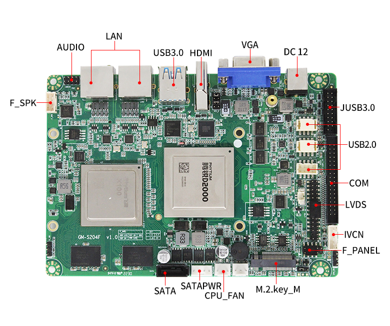 飛騰D2000一體機主板3.5寸(圖4) 飛騰D2000一體機主板3.5寸(圖4)